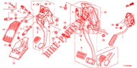 PEDAL (LH) para Honda JAZZ 1.4 ESL 5 portas totalmente automática CVT 2012