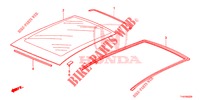 VIDRO DO TECTO  para Honda JAZZ 1.4 ESL 5 portas totalmente automática CVT 2012