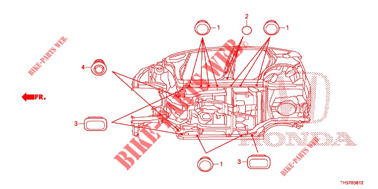 OLHAL (INFERIEUR) para Honda JAZZ 1.4 ESL 5 portas totalmente automática CVT 2012