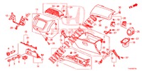 GUARNICAO INSTRUMENTOS (COTE DE PASSAGER) (LH) para Honda JAZZ 1.4 ESLT 5 portas 5 velocidades manuais 2012