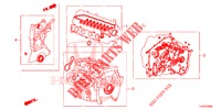 KIT JUNTAS/ CONJ. CAIXA VELOCIDADES  para Honda JAZZ 1.4 ESLT 5 portas 5 velocidades manuais 2012