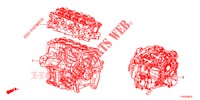 KIT JUNTAS/CONJ. MOTOR/CONJ. CAIXA VELOCIDADES  para Honda JAZZ 1.4 ESLT 5 portas 5 velocidades manuais 2012