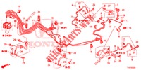 TUBO METALICO TRAVAOES/TUBO FLEXIVEL (LH) (VSA) para Honda JAZZ 1.4 ESLT 5 portas 5 velocidades manuais 2012
