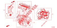 KIT JUNTAS/ CONJ. CAIXA VELOCIDADES  para Honda JAZZ 1.4 ESLT 5 portas totalmente automática CVT 2012