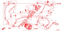 AR CONDICIONADO (FLEXIBLES/TUYAUX) (LH) para Honda JAZZ 1.4 LS 5 portas 5 velocidades manuais 2012