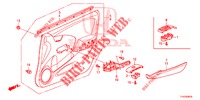 FORRO PORTA FRENTE (LH) para Honda JAZZ 1.4 LS 5 portas 5 velocidades manuais 2012