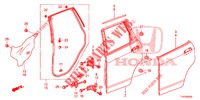 PAINEL PORTA TRASEIRA(4 PORTAS)  para Honda JAZZ 1.4 LS 5 portas 5 velocidades manuais 2012
