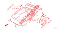 PARA BRISAS/ VIDRO TRASEIRO  para Honda JAZZ 1.4 LS 5 portas 5 velocidades manuais 2012