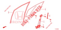 VIDRO DA PORTA DIANTEIRA/REGULADOR DA PORTA  para Honda JAZZ 1.4 LS 5 portas 5 velocidades manuais 2012