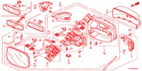 RETROVISOR/PALA SOL (VIRAGE AUTOMATIQUE) para Honda JAZZ 1.4 LS 5 portas totalmente automática CVT 2012