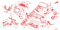 GUARNICAO INSTRUMENTOS (COTE DE PASSAGER) (LH) para Honda JAZZ 1.4 LSH 5 portas 5 velocidades manuais 2012