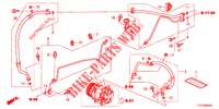 AR CONDICIONADO (FLEXIBLES/TUYAUX) (LH) para Honda JAZZ 1.4 LSH 5 portas totalmente automática CVT 2012