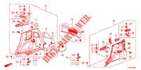 FORRO LATERAL TRASEIRO(2 PORTAS)  para Honda JAZZ 1.4 LSH 5 portas totalmente automática CVT 2012
