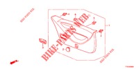 FORRO PORTA TRASEIRA/ FORRO PAINEL TRASEIRO(2 PORTAS)  para Honda JAZZ 1.4 LSH 5 portas totalmente automática CVT 2012
