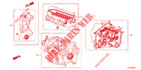 KIT JUNTAS/ CONJ. CAIXA VELOCIDADES  para Honda JAZZ 1.4 LSH 5 portas totalmente automática CVT 2012