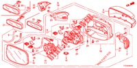 RETROVISOR/PALA SOL (VIRAGE AUTOMATIQUE) para Honda JAZZ 1.4 LSH 5 portas totalmente automática CVT 2012
