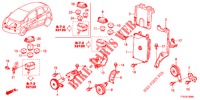 UNIDADE CONTROLO (COMPARTIMENT MOTEUR) (LH) para Honda JAZZ 1.4 LSH 5 portas totalmente automática CVT 2012