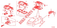 LUZ INTERIOR  para Honda JAZZ 1.4 ELEGANCE 5 portas totalmente automática CVT 2012
