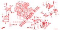 APOIO MOTOR (CVT) para Honda JAZZ 1.4 LUXURY 5 portas totalmente automática CVT 2013