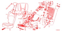 BANCO TRASEIRO/CINTO SEGURANCA (D.) (1) para Honda JAZZ 1.4 LUXURY 5 portas totalmente automática CVT 2013
