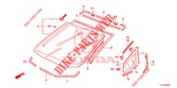 PARA BRISAS/ VIDRO TRASEIRO  para Honda JAZZ 1.4 LUXURY 5 portas totalmente automática CVT 2013