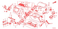 GUARNICAO INSTRUMENTOS (COTE DE PASSAGER) (LH) para Honda JAZZ 1.4 LUXURY ESH 5 portas 5 velocidades manuais 2013