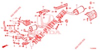 TUBO ESCAPE/SILENCIADOR (PGM FI)  para Honda JAZZ 1.4 LUXURY ESH 5 portas 5 velocidades manuais 2013