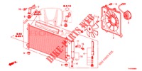 AR CONDICIONADO (CONDENSATEUR) para Honda JAZZ 1.4 LUXURY ESH 5 portas totalmente automática CVT 2013