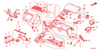GUARNICAO INSTRUMENTOS (COTE DE PASSAGER) (LH) para Honda JAZZ 1.4 LUXURY ESH 5 portas totalmente automática CVT 2013