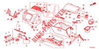 GUARNICAO INSTRUMENTOS (COTE DE PASSAGER) (LH) para Honda JAZZ 1.4 LS 5 portas 5 velocidades manuais 2013