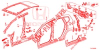 PAINEIS EXTERIOR/PAINEL TRASEIRO  para Honda JAZZ 1.4 LS 5 portas 5 velocidades manuais 2013