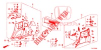 FORRO LATERAL TRASEIRO(2 PORTAS)  para Honda JAZZ 1.4 LS 5 portas totalmente automática CVT 2013