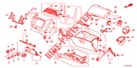 GUARNICAO INSTRUMENTOS (COTE DE PASSAGER) (LH) para Honda JAZZ 1.4 LSH 5 portas 5 velocidades manuais 2013