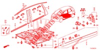 MOLDURA/PROTECTOR  para Honda JAZZ 1.4 LSH 5 portas totalmente automática CVT 2013