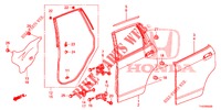 PAINEL PORTA TRASEIRA(4 PORTAS)  para Honda JAZZ 1.4 LSH 5 portas totalmente automática CVT 2013