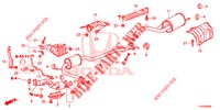TUBO ESCAPE/SILENCIADOR (PGM FI)  para Honda JAZZ 1.4 LSP 5 portas 5 velocidades manuais 2013
