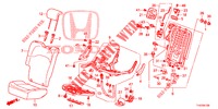 BANCO TRASEIRO/CINTO SEGURANCA (D.) (1) para Honda JAZZ 1.4 LSP 5 portas totalmente automática CVT 2013