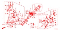 FORRO LATERAL TRASEIRO(2 PORTAS)  para Honda JAZZ 1.4 LSP 5 portas totalmente automática CVT 2013