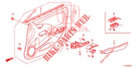 FORRO PORTA FRENTE (LH) para Honda JAZZ 1.4 LSP 5 portas totalmente automática CVT 2013