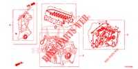 KIT JUNTAS/ CONJ. CAIXA VELOCIDADES  para Honda JAZZ 1.4 LSP 5 portas totalmente automática CVT 2013