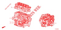 KIT JUNTAS/CONJ. MOTOR/CONJ. CAIXA VELOCIDADES  para Honda JAZZ 1.4 LSP 5 portas totalmente automática CVT 2013