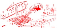 MOLDURA/PROTECTOR  para Honda JAZZ 1.4 LSP 5 portas totalmente automática CVT 2013