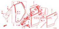 PAINEL PORTA TRASEIRA(4 PORTAS)  para Honda JAZZ 1.4 LSP 5 portas totalmente automática CVT 2013