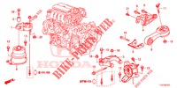 APOIO MOTOR (CVT) para Honda JAZZ 1.4 LSPH 5 portas totalmente automática CVT 2013