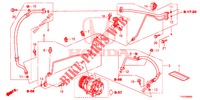 AR CONDICIONADO (FLEXIBLES/TUYAUX) (LH) para Honda JAZZ 1.4 LSPH 5 portas totalmente automática CVT 2013