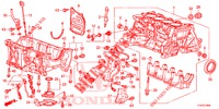 BLOCO CILINDROS/CARTER OLEO (1.2L/1.3L/1.4L) para Honda JAZZ 1.4 LSPH 5 portas totalmente automática CVT 2013