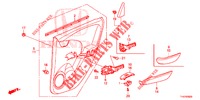 FORRO PORTA TRASEIRA(4 PORTAS)  para Honda JAZZ 1.4 LSPH 5 portas totalmente automática CVT 2013