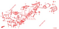 TUBO ESCAPE/SILENCIADOR (PGM FI)  para Honda JAZZ 1.4 LSPH 5 portas totalmente automática CVT 2013