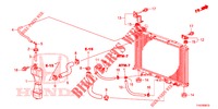 TUBO FLEXIVEL RADIADOR/DEPOSITO RESERVA  para Honda JAZZ 1.4 LSPH 5 portas totalmente automática CVT 2013