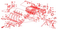 ISOLADOR CARBURADOR/ COLECTOR ADMISSAO  para Honda JAZZ 1.4 SH 5 portas totalmente automática CVT 2013